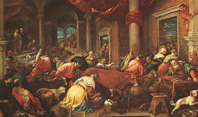 Jacopo Bassano The Purification of the Temple oil painting picture